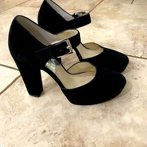 Michael Kors leather Mary Jane high heels.